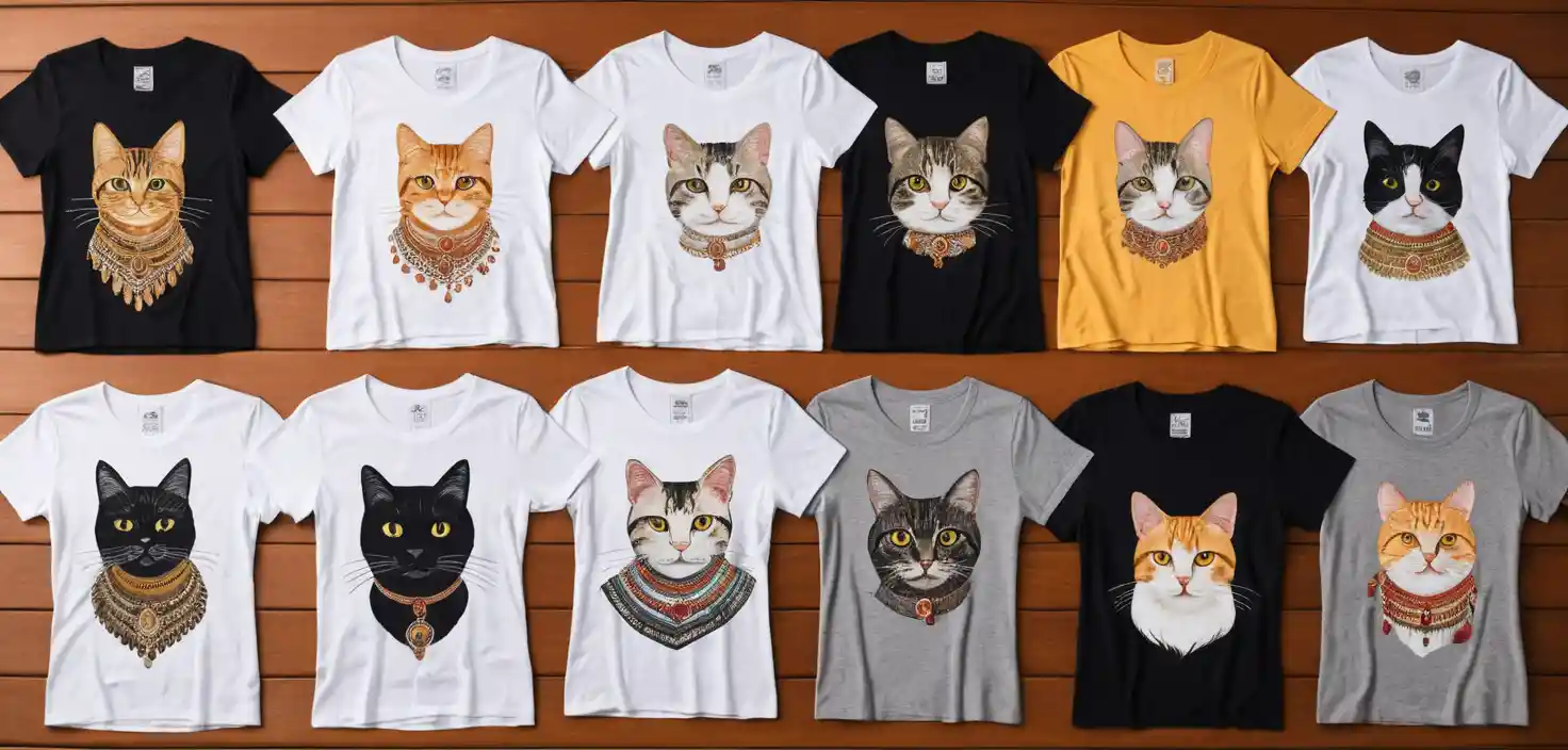 Styling Cat Tee Shirts Womens in India
